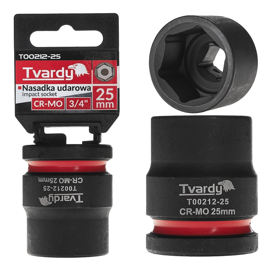 Slagdop 3/4" 6-kant 25mm CR-MO