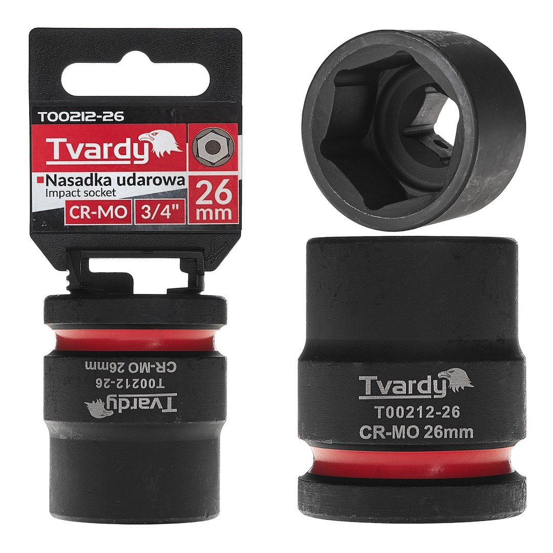Slagdop 3/4" 6-kant 26mm CR-MO
