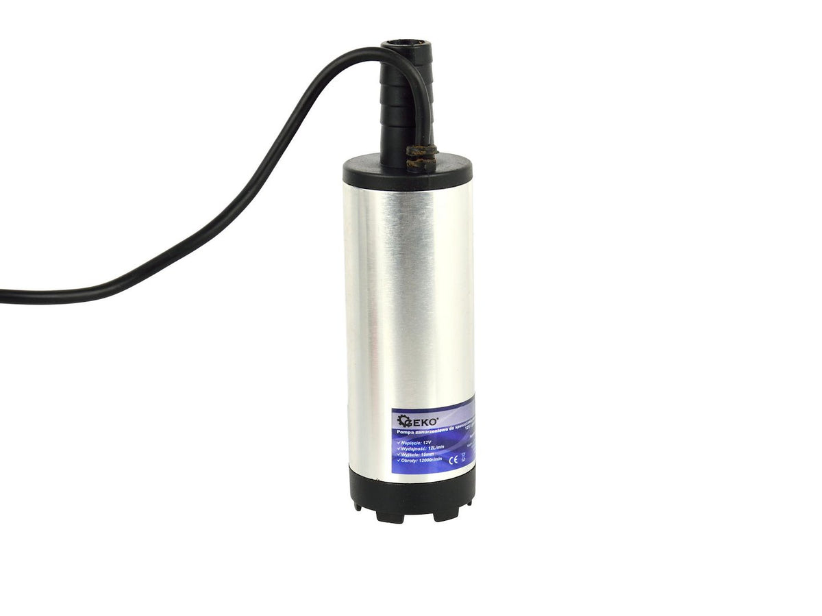 Dompeltransferpomp diesel water olie 12V 37mm + 3m slang