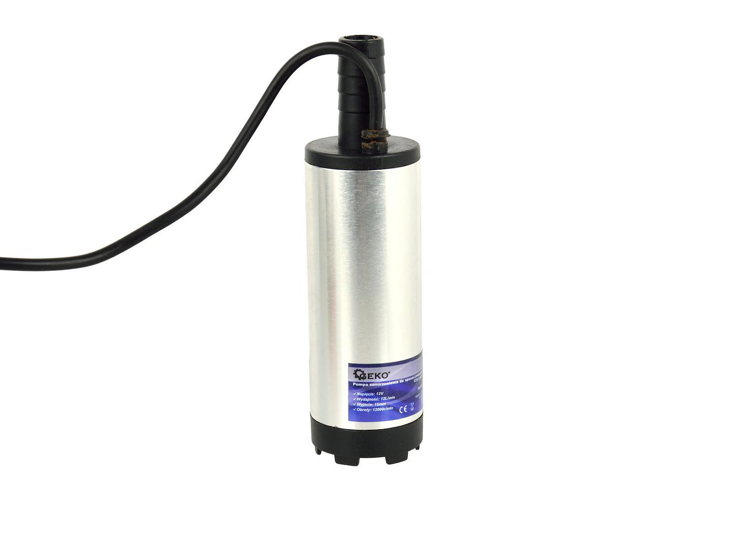 Dompeltransferpomp diesel water olie 12V 37mm + 3m slang