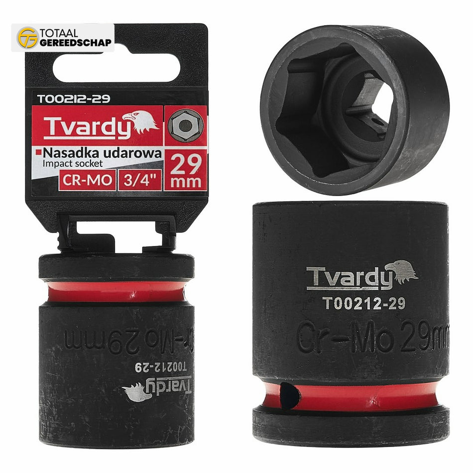 Impact socket  3/4" 6PT 29mm CR-MO
