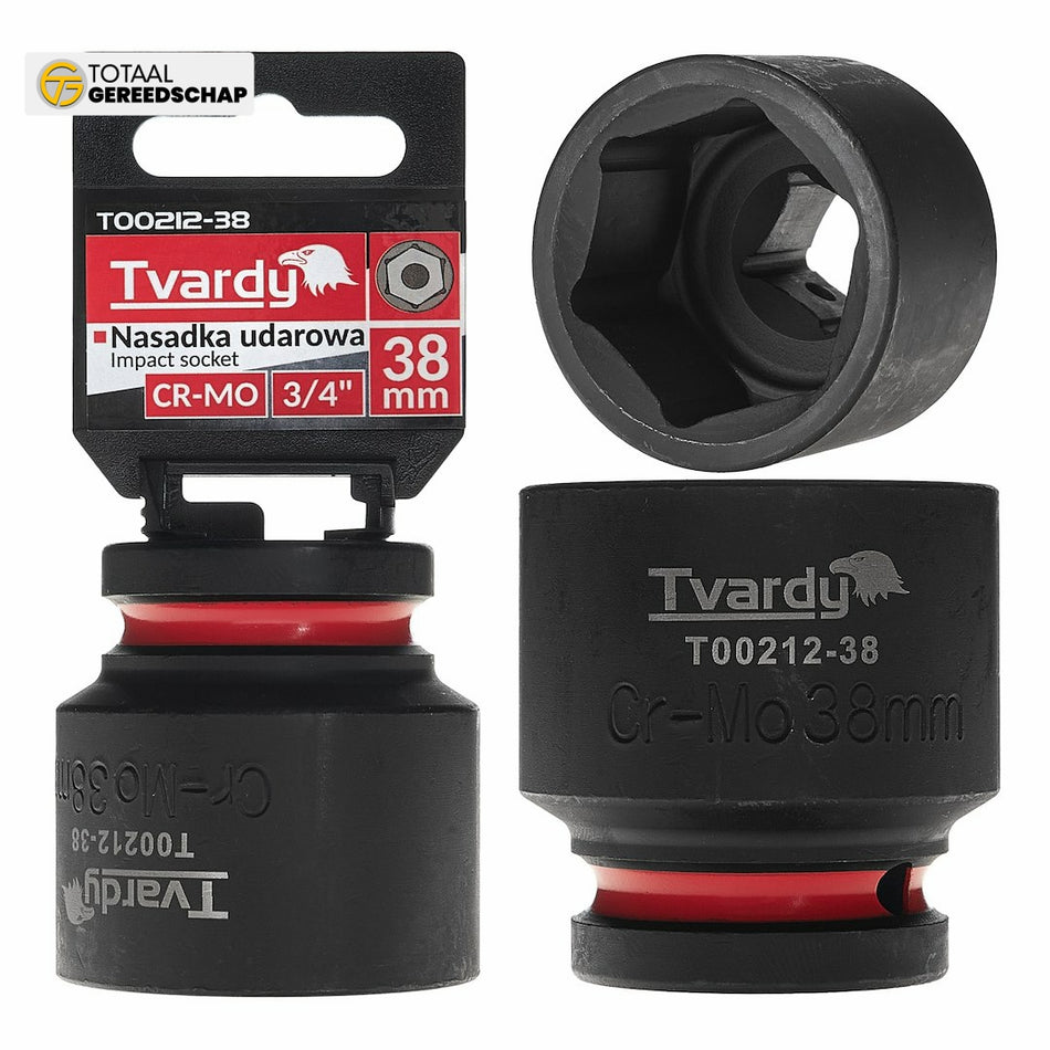 Impact socket  3/4" 6PT 38mm CR-MO