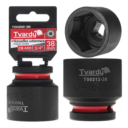 Krachtdop 3/4" 6-kant 38mm CR-MO