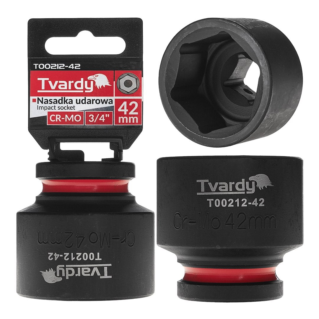 Krachtdop 3/4" 6-kant 42mm CR-MO