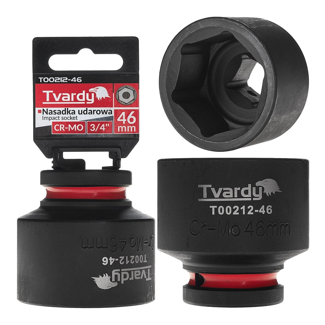 Krachtdop 3/4" 6-kant 46mm CR-MO