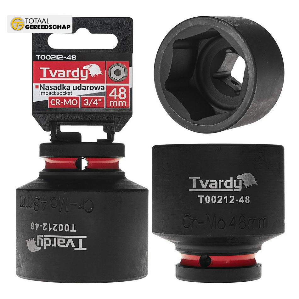 Impact socket  3/4" 6PT 48mm CR-MO