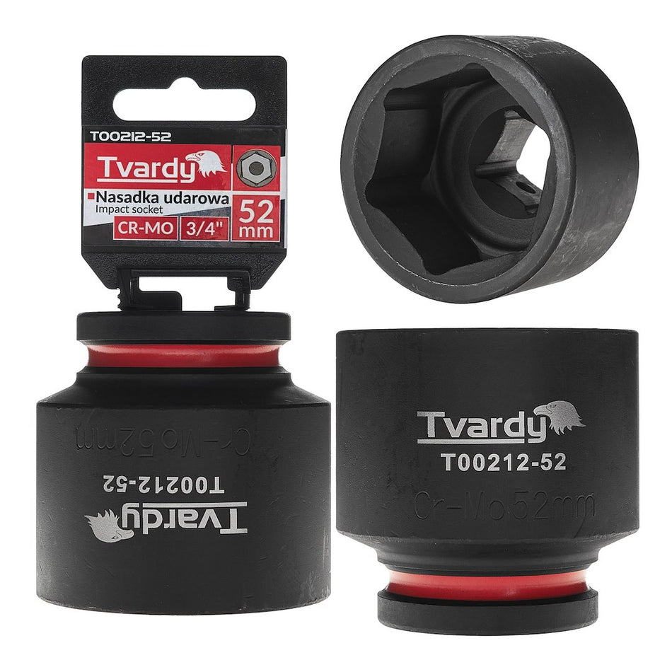 Krachtdop 3/4" 6-kant 52mm CR-MO