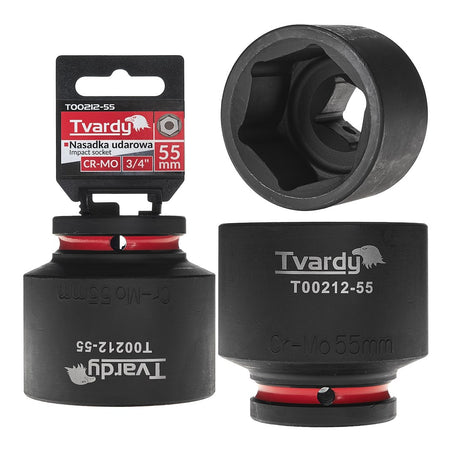 Krachtdop 3/4" 6-kant 55mm CR-MO