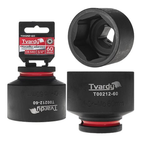 Krachtdop 3/4" 6-kant 60mm CR-MO