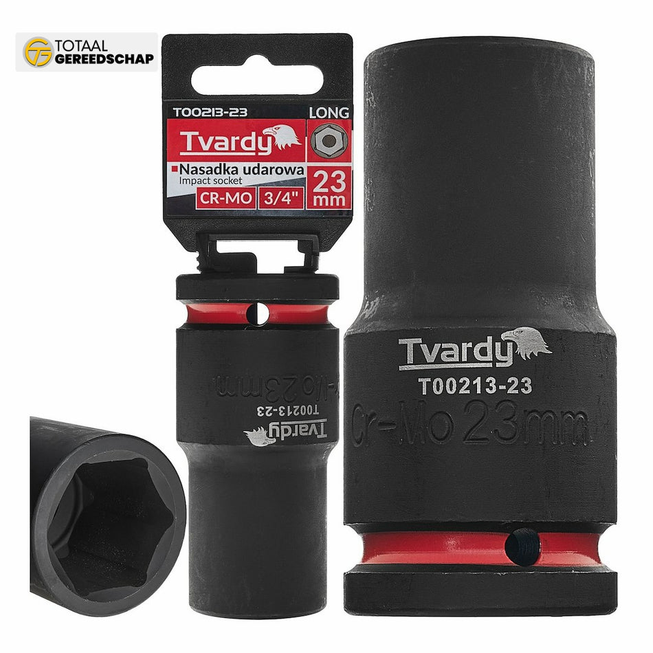 Deep impact socket  3/4" 6PT 23mm CR-MO