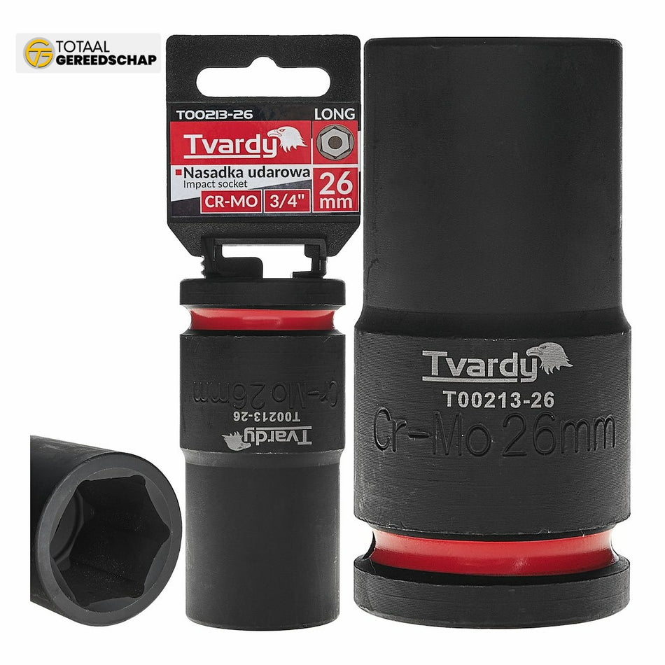 Deep impact socket  3/4" 6PT 26mm CR-MO