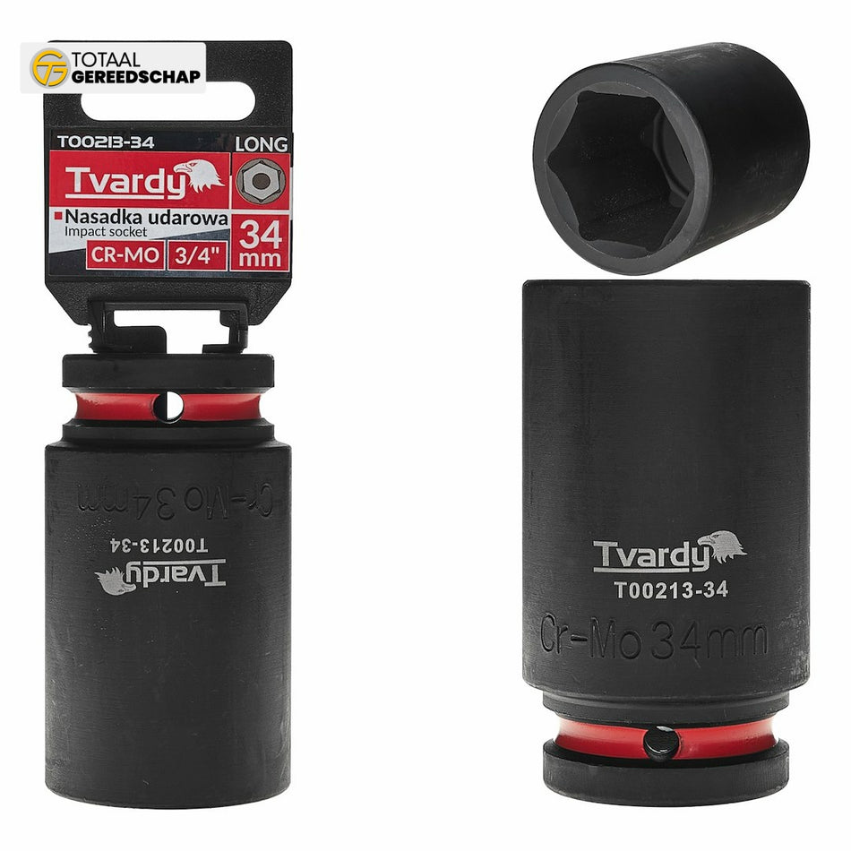 Deep impact socket  3/4" 6PT 34mm CR-MO