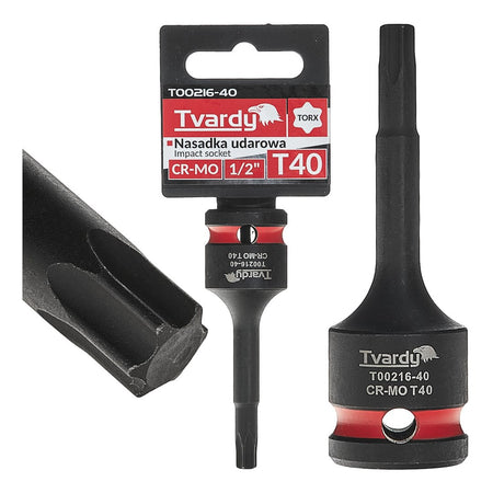 Slagsok TORX 1/2" T40 CR-MO