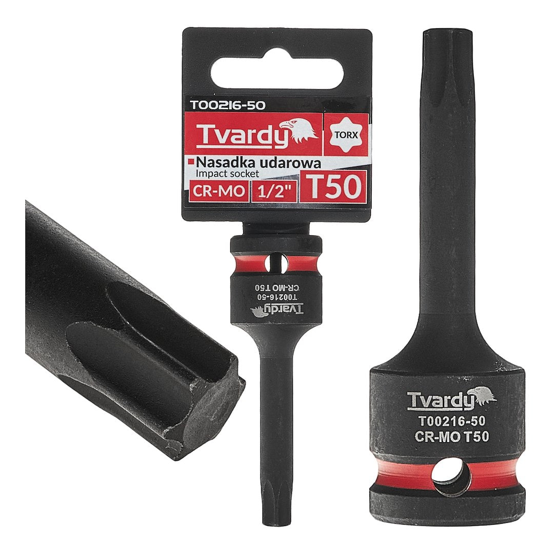 Slagsok TORX 1/2" T50 CR-MO