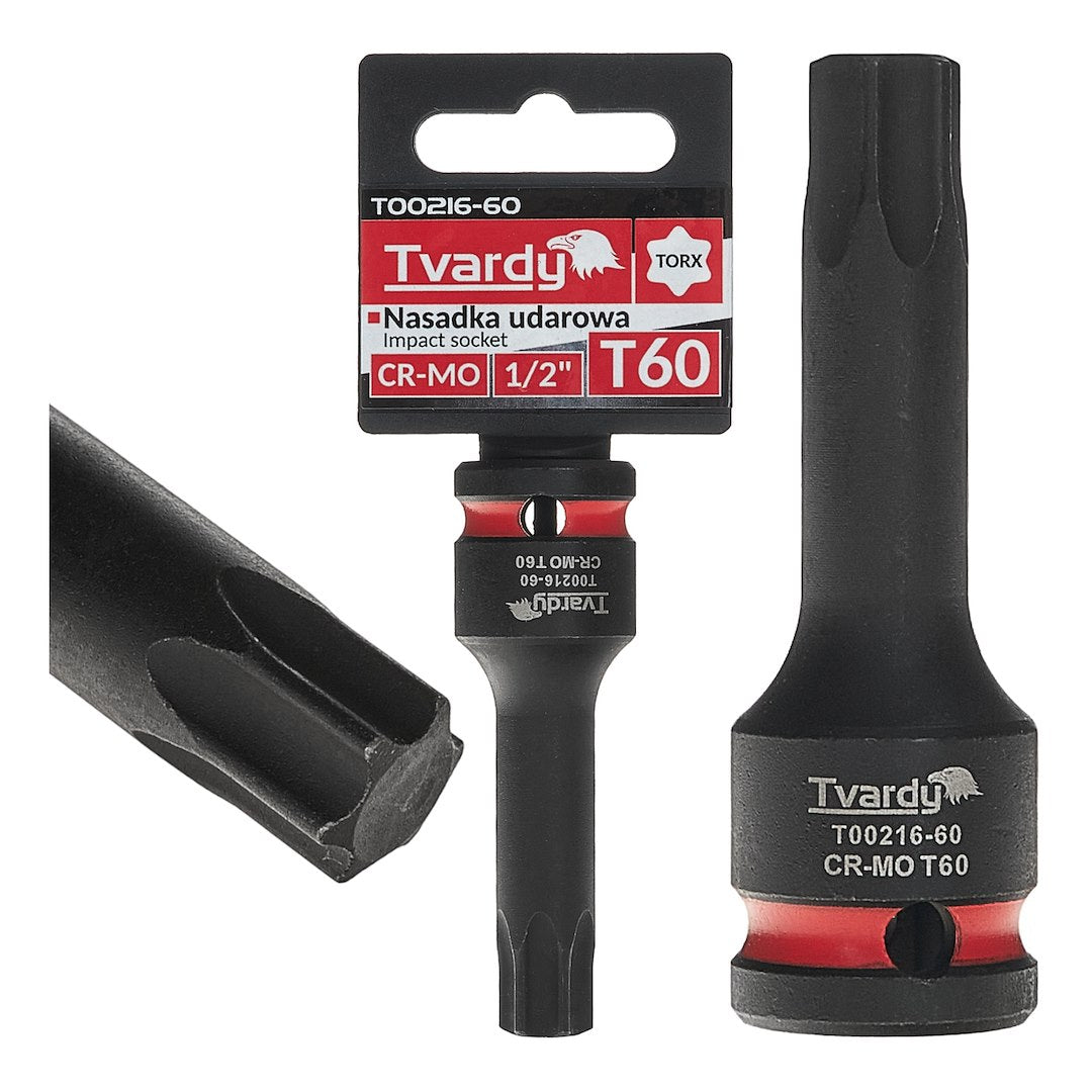 Slagsok TORX 1/2" T60 CR-MO
