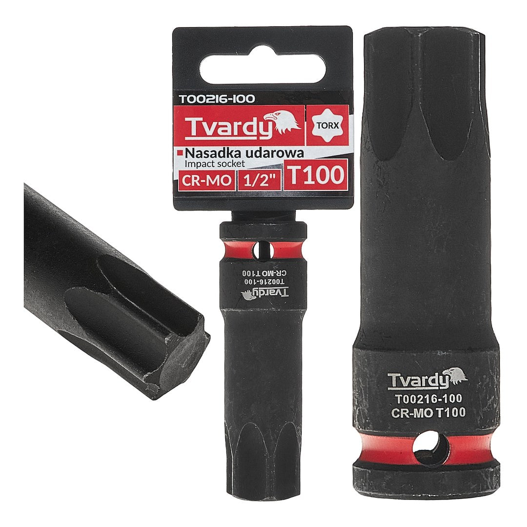 Slagsok TORX 1/2" T100 CR-MO