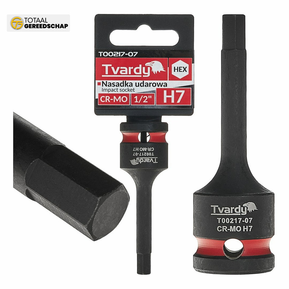 HEX impact socket 1/2" H7 CR-MO
