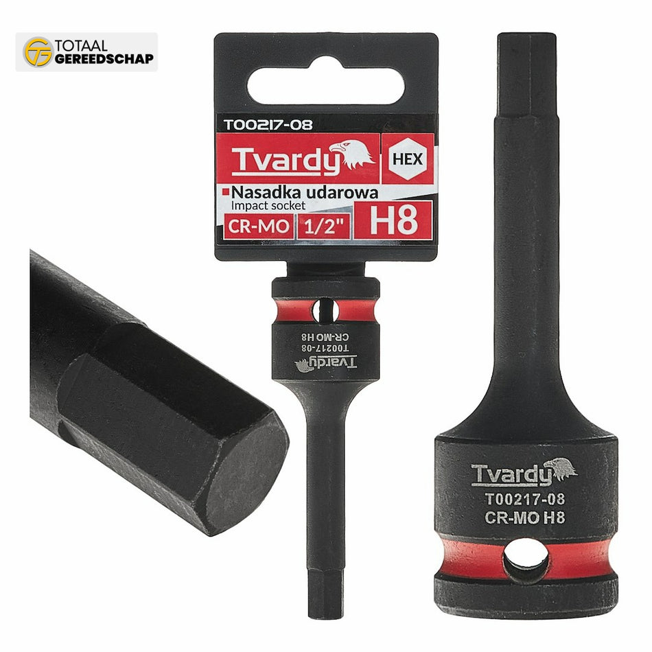 HEX impact socket 1/2" H8 CR-MO