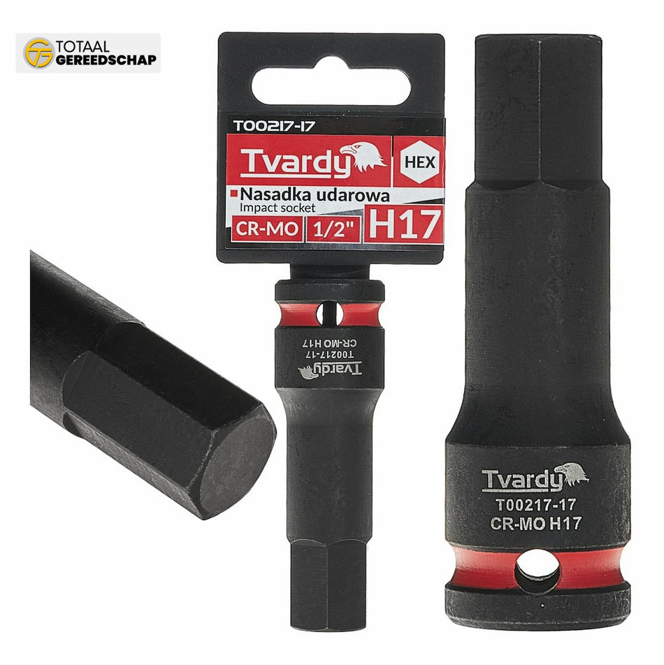 HEX impact socket 1/2" H17 CR-MO