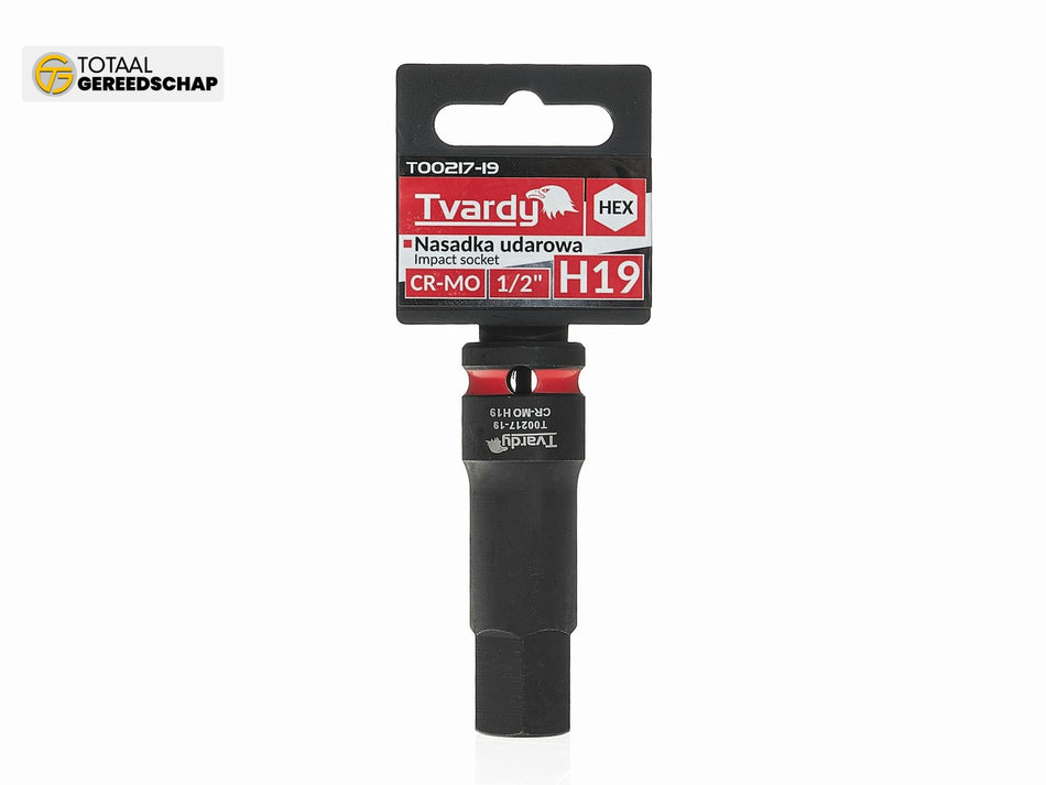 HEX impact socket 1/2" H19 CR-MO