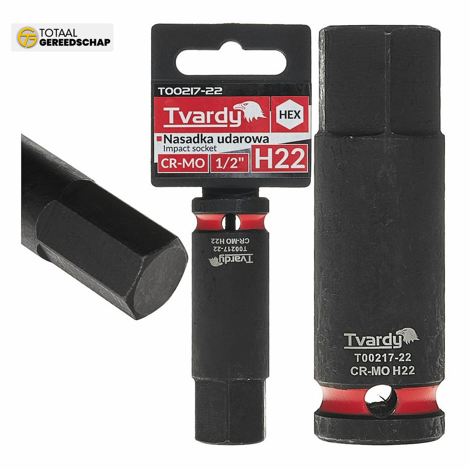 HEX impact socket 1/2" H22 CR-MO