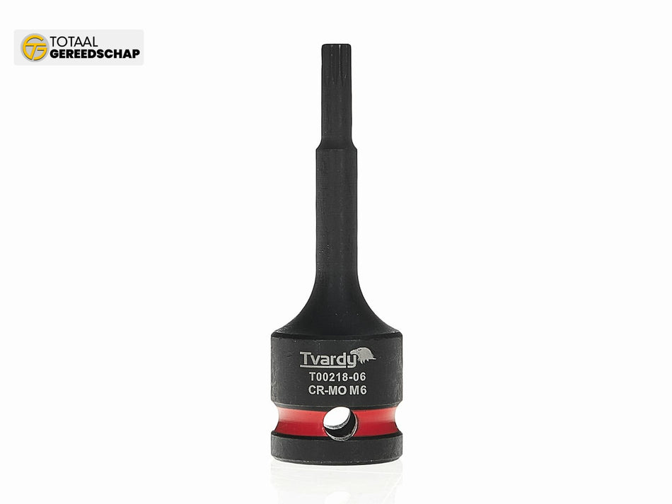 SPLINE impact socket 1/2" M6 CR-MO