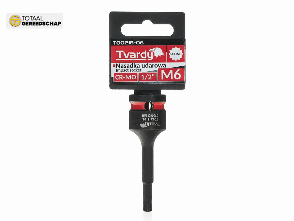 SPLINE impact socket 1/2" M6 CR-MO