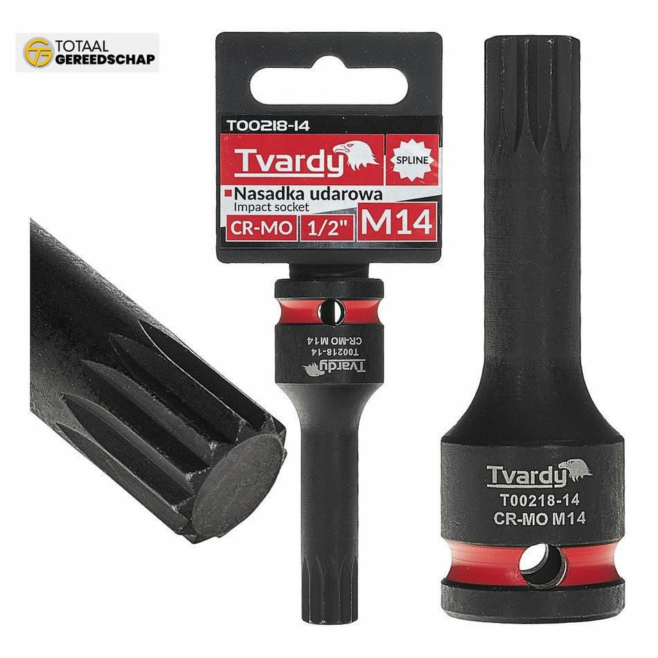 SPLINE impact socket 1/2" M14 CR-MO