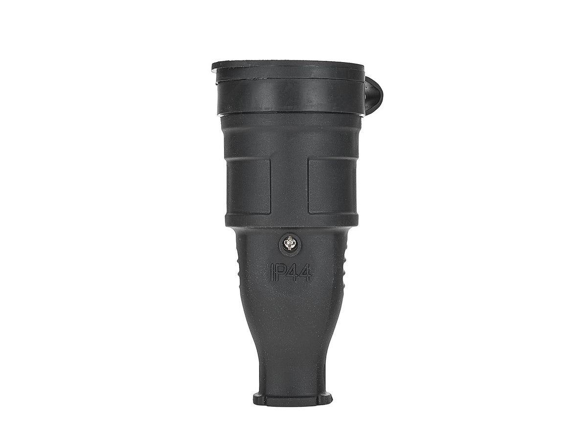 Rubberen stopcontact met klep 16A IP44