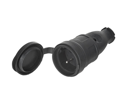 Rubberen stopcontact met klep 16A IP44