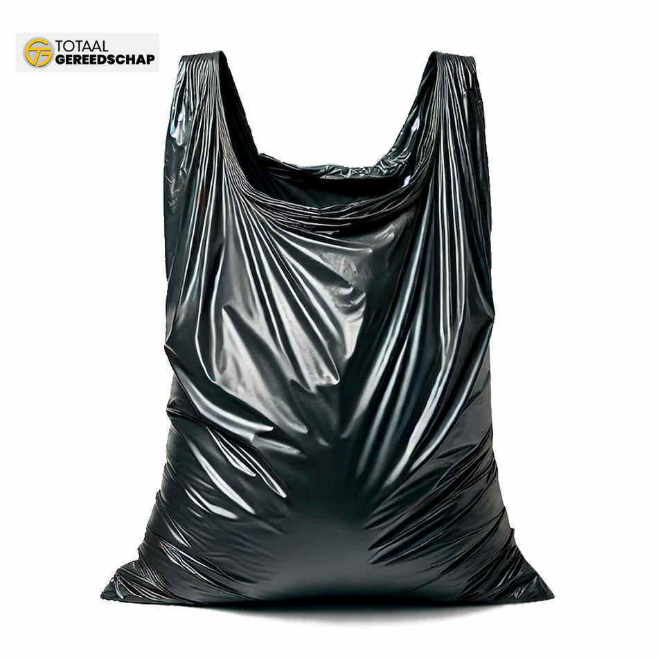 Very strong garbage bags with HANDLES 125L (roll of 10 pcs) - black