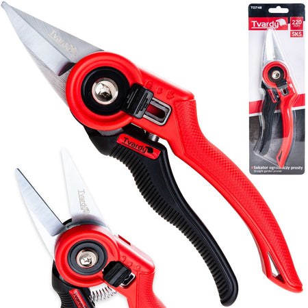 Rechte tuingrensschaar met snoeiend mes 220mm SK5
