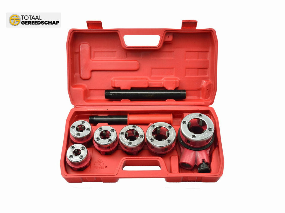 Ratchet Pipe Threading Set 6pcs from 1/4 to 1-1/4 in.