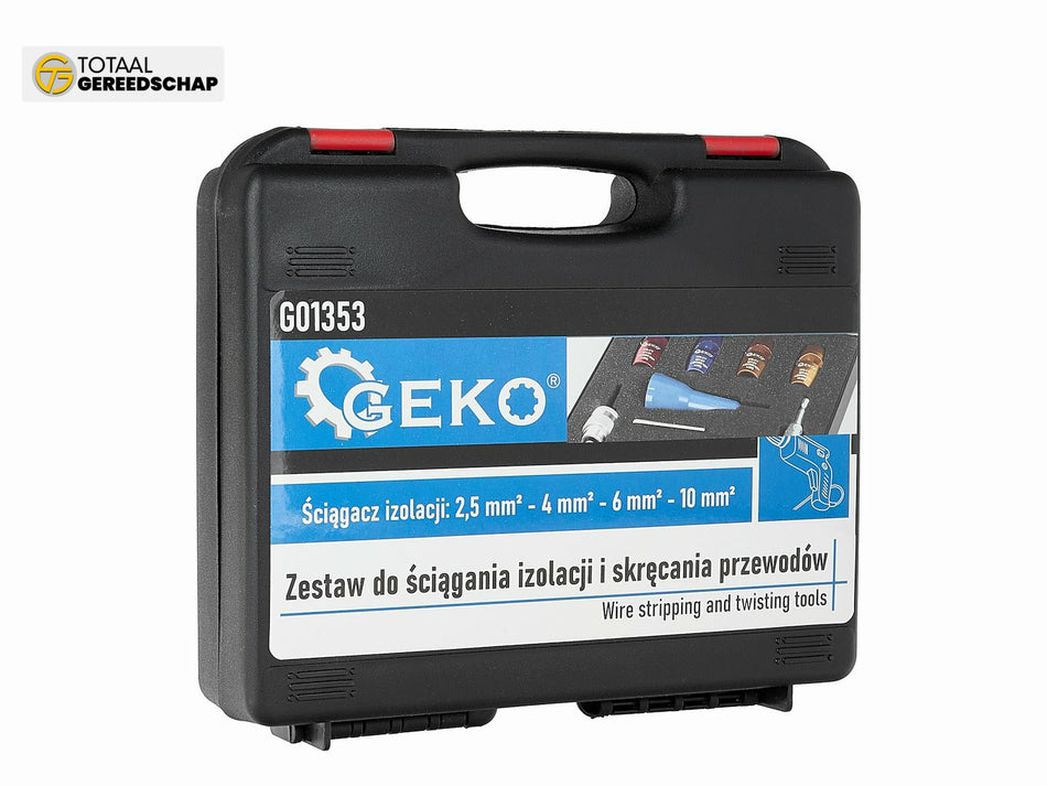 Wire stripping and twisting tools