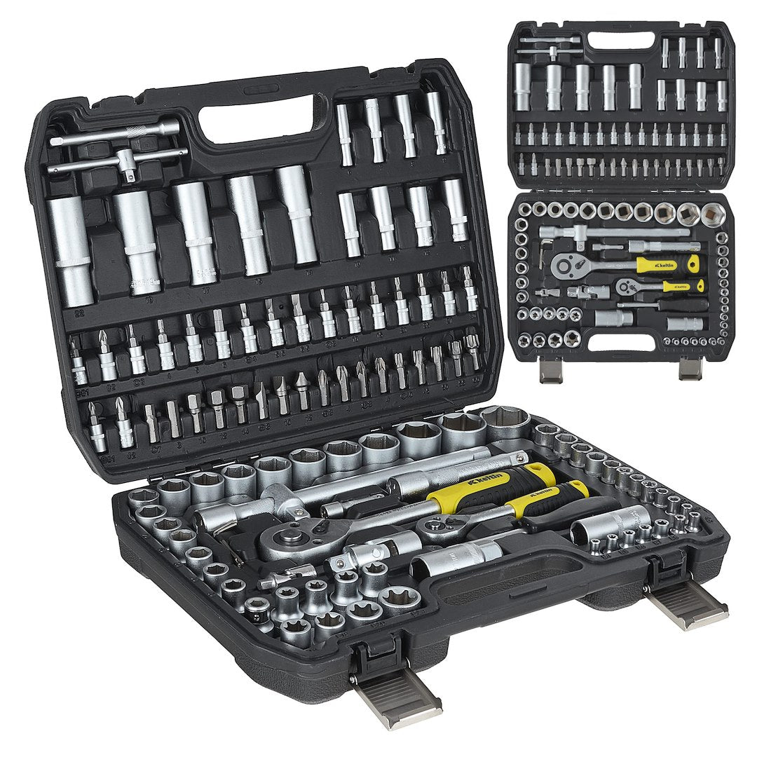 Set dop- en steeksleutels 108-dlg. 1/4" & 1/2"