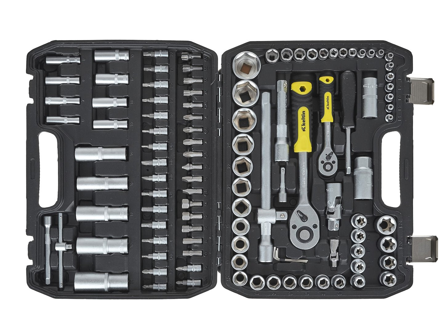 Set dop- en steeksleutels 108-dlg. 1/4" & 1/2"