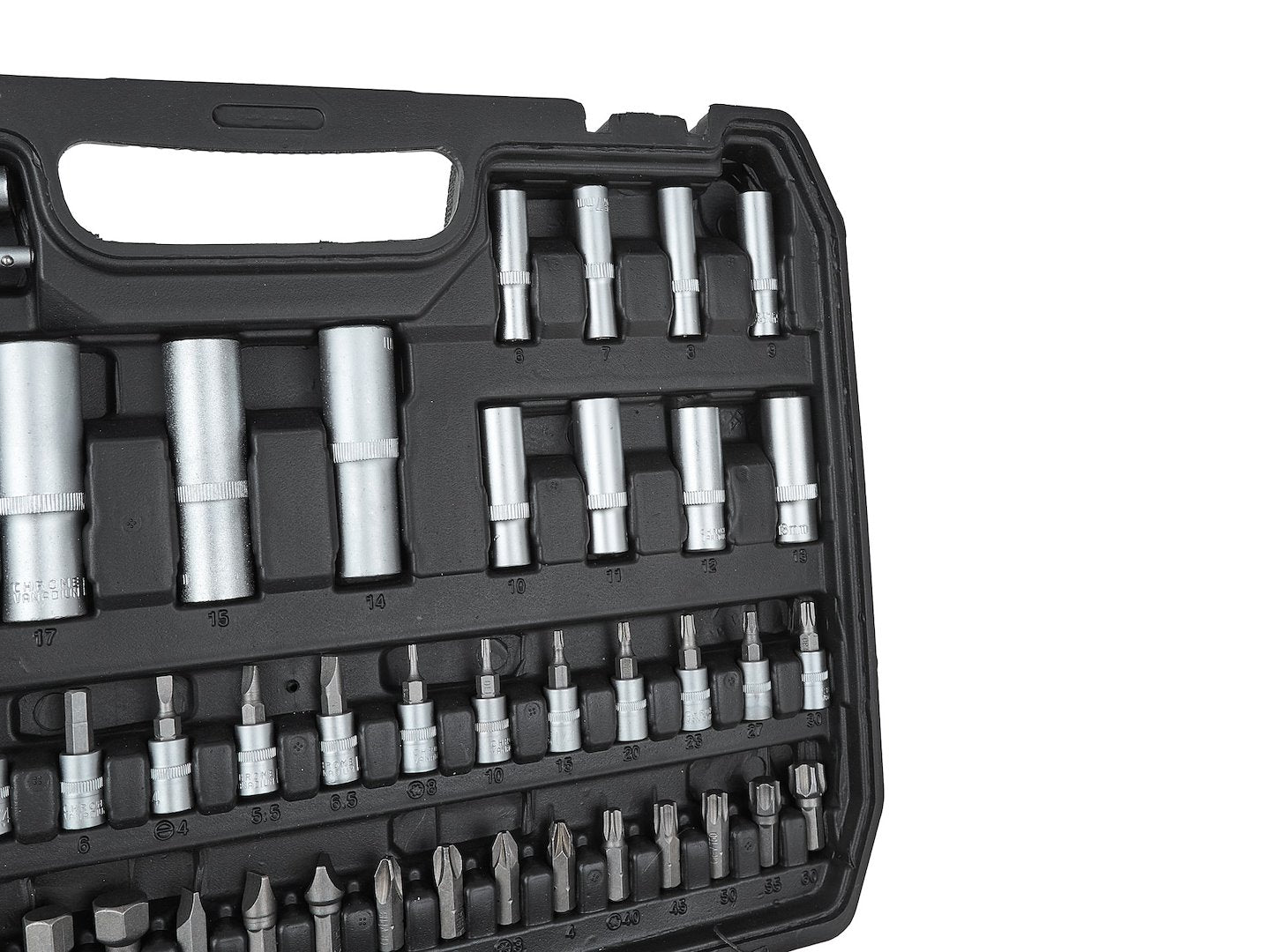 Set dop- en steeksleutels 108-dlg. 1/4" & 1/2"