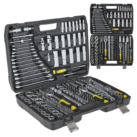 Set dop- en steeksleutels 216-dlg. 1/4", 3/8" & 1/2"