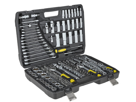 Set dop- en steeksleutels 216-dlg. 1/4", 3/8" & 1/2"