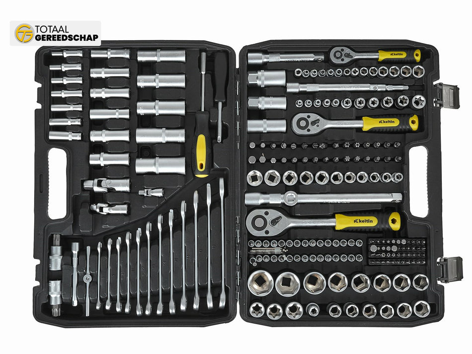 216pcs socket set (1/4", 3/8" & 1/2")