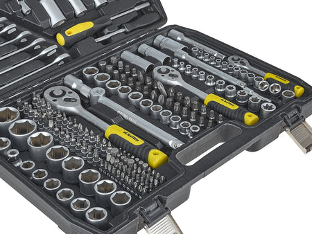 Set dop- en steeksleutels 216-dlg. 1/4", 3/8" & 1/2"