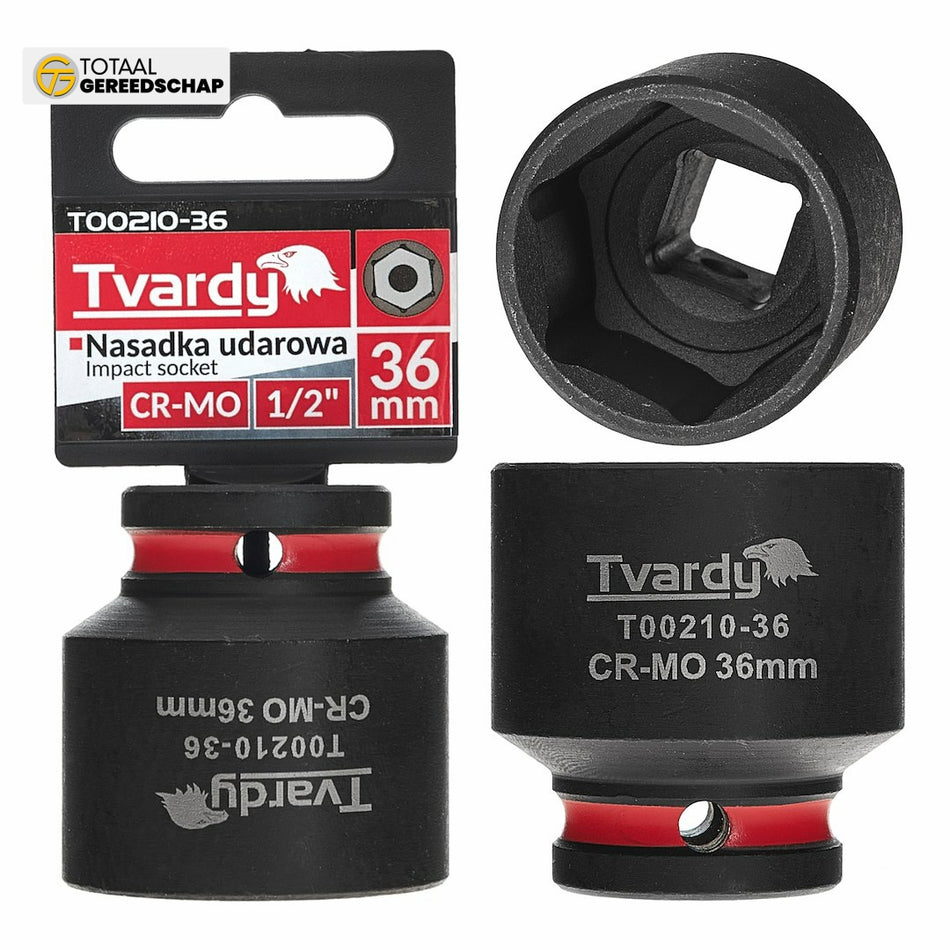 Impact socket  1/2" 6PT 36mm CR-MO