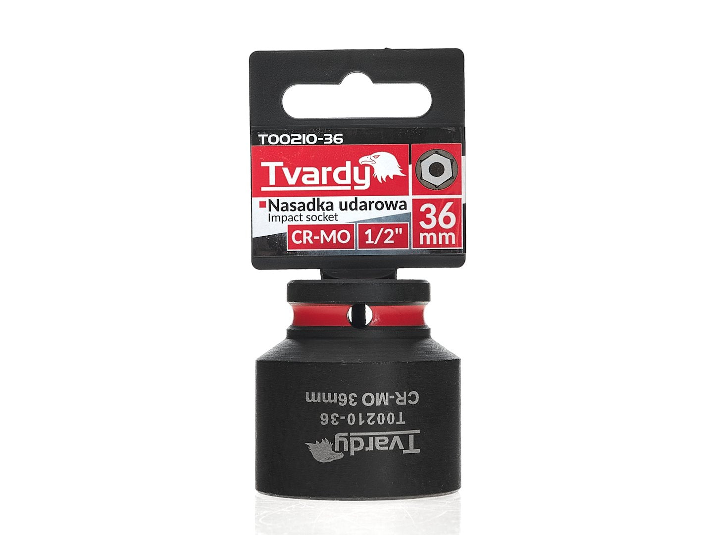 Slagdop 1/2" 6-kant 36mm CR-MO