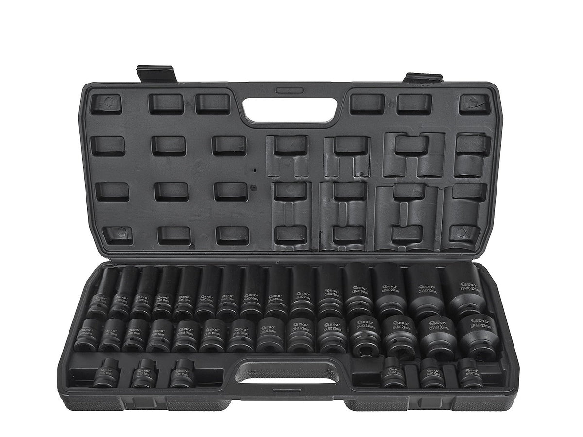 Set lange en korte slagdoppen 1/2" 8-32mm 35st.