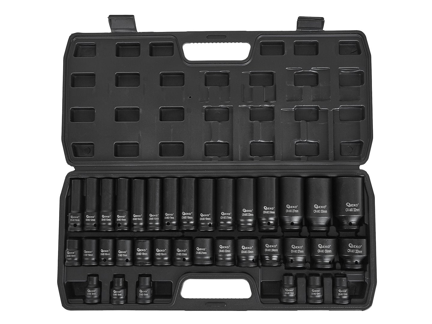 Set lange en korte slagdoppen 1/2" 8-32mm 35st.