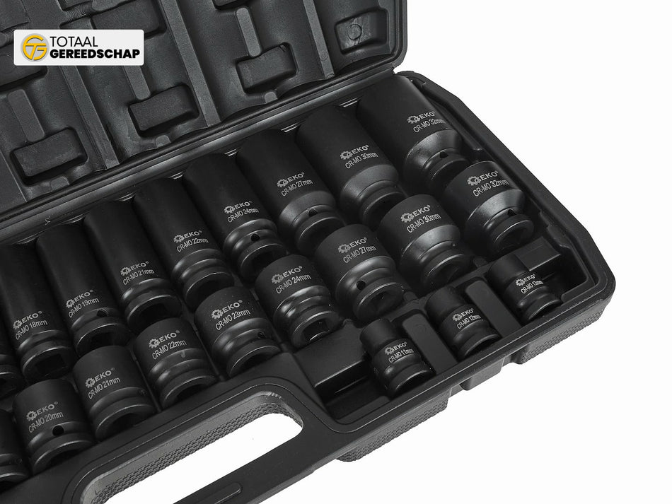 Impackt sockets 1/2" 8-32mm long and short