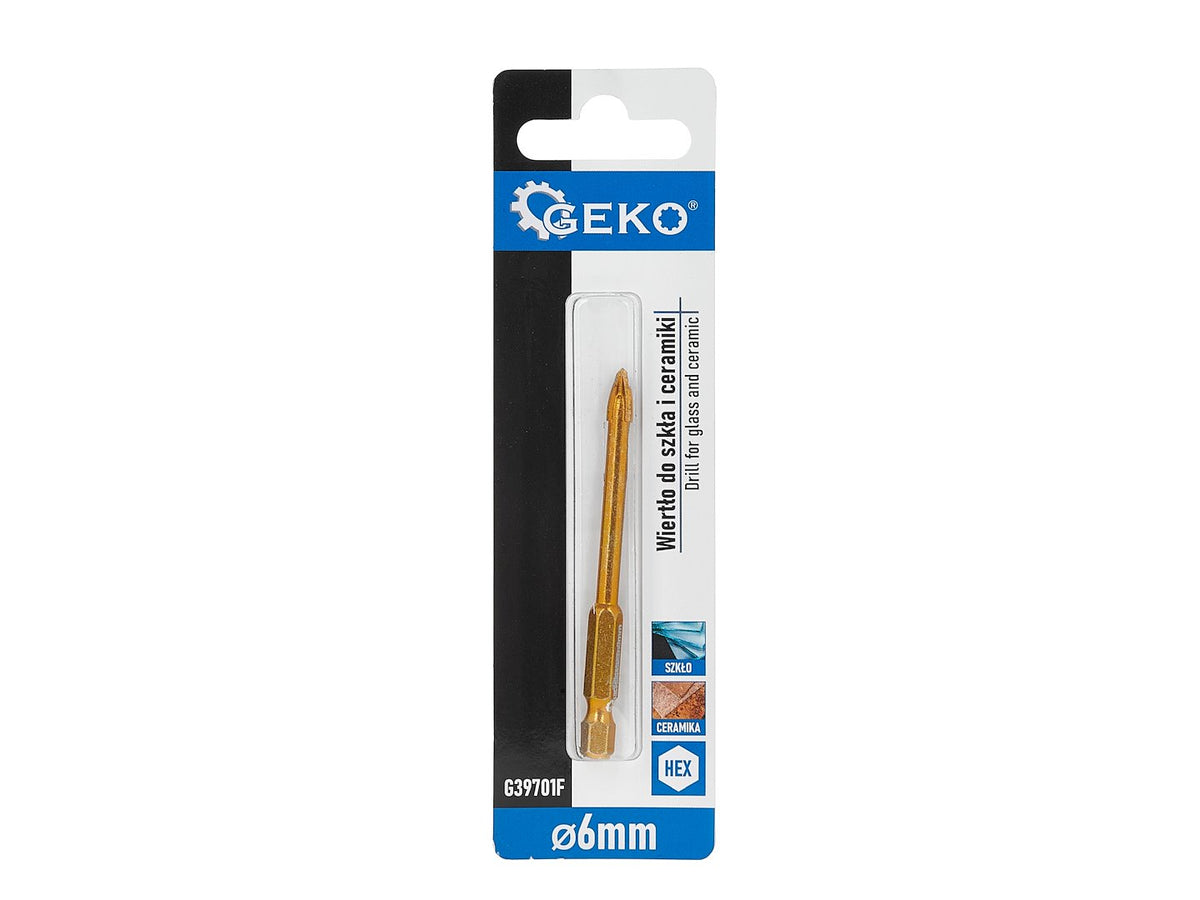 Boor voor glas en keramiek 6mm HEX