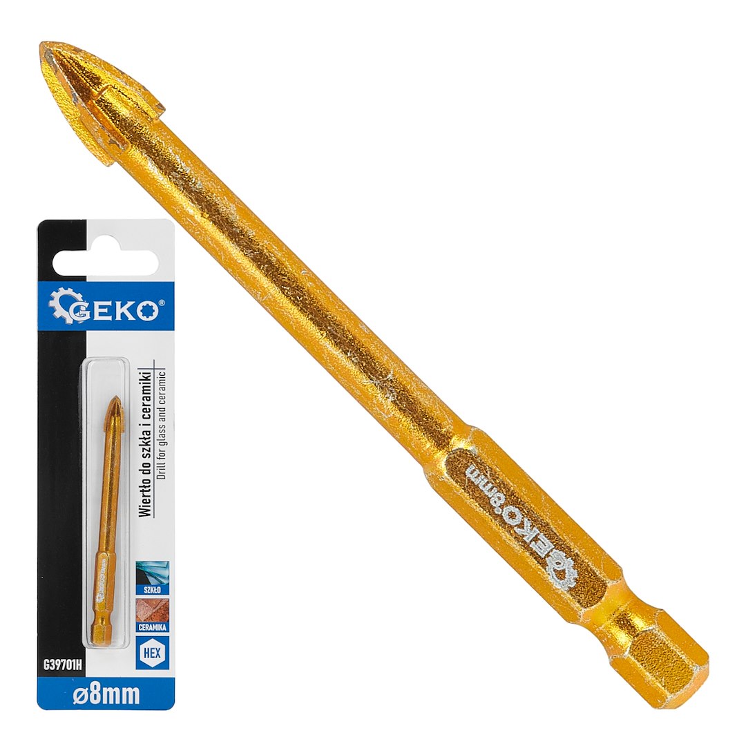 Boor voor glas en keramiek 8mm HEX