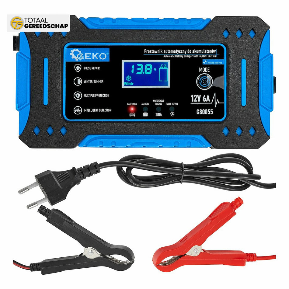 12V 6A automatic car charger with battery repair function