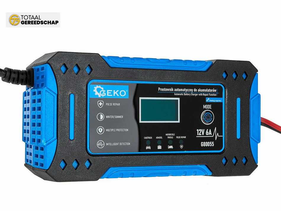 12V 6A automatic car charger with battery repair function